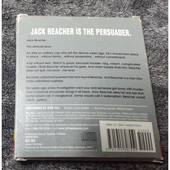 Lee Child Persuader Audiobook CD Abridged Dick Hill Brilliance Audio - Picture 3 of 3